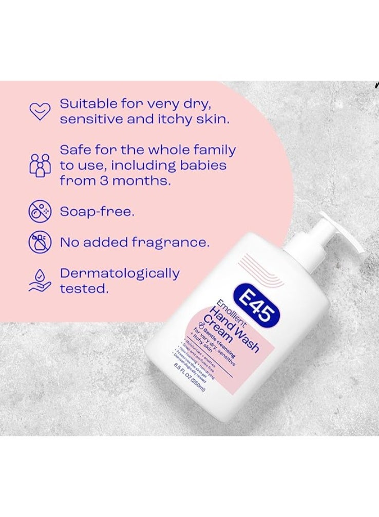 اي45 كريم غسول اليدين المرطب E45 سعة 250 مل - Image 3